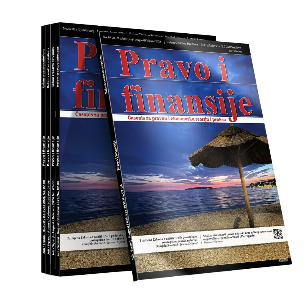 Časopis pravo i finansije - Juli/August 2026